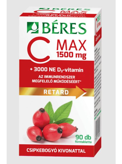 Béres C-Vitamin 1500mg+d3 3000ne Retard Tabletta 90 db