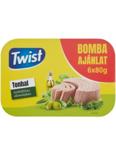 Twist tonhaltörzs olívaolajban 6x80g 480 g