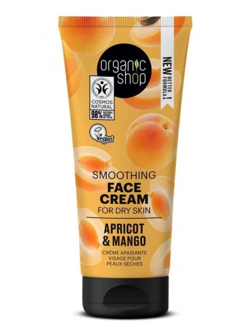 Organic Shop Kisimító arckrém sárgabarackkal és mangóval 50 ml