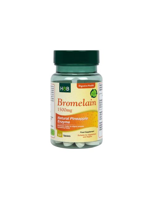 H&B Bromelain Enzim tabletta 1500 mg 60 db 