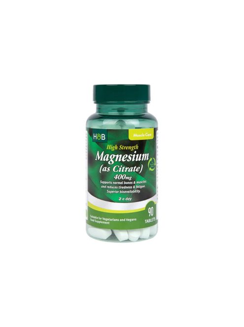H&B Magnézium-citrát tabletta 400 mg 90 db 