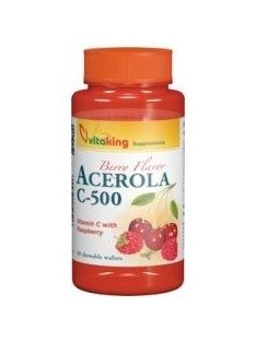   VitaKing C-vitamin, Acerola C-500 mg rágótabletta (VK1310) 40 db