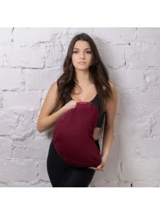   PRANA Standard huzat 36x23x12 cm félhold ülőpárnához - Bordó - CSAK KÜLSŐ HUZAT