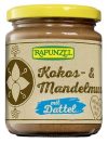 Rapunzel Bio Kókusz-mandula krém, datolyával 250 g Rapunzel Bio Kókusz-mandula krém, datolyával 250 g