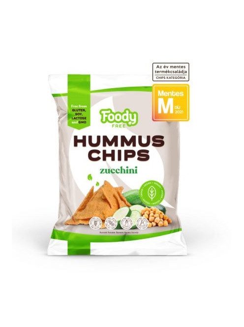 Foody Free Hummus Chips Cukkinivel Gluténmentes 50 g