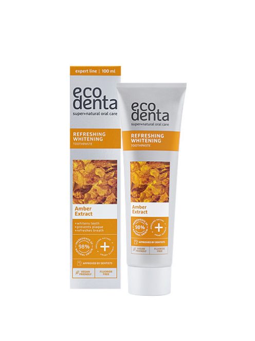 Ecodenta Fehérítő fogkrém borostyánkivonattal 100ml
