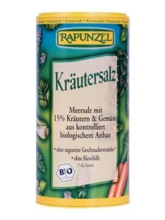   Rapunzel Bio fűszerek, tengeri só, zöldfűszersó szóródobozban 125 g