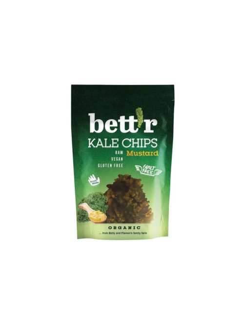 Bett'r Bio Fodros kelkáposzta chips mutáros & hagymás 30g 