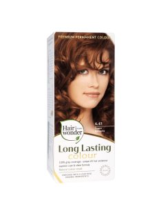   Hairwonder by HennaPlus női tartós hajfesték, vörös árnyalat, rézmahagóni (6.45) (Long Lasting Colour, Copper Mahagony)