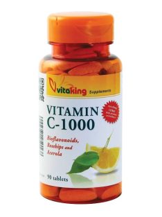   VitaKing C-vitamin, C-vitamin 1000mg Bioflavonoid + Acerola 90 db
