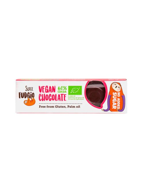 Fudgio Csokoládé rizstejjel cukormentes Bio 40g 