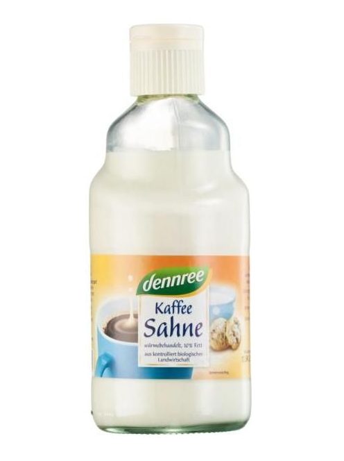 Dennree Bio kávé- és teatejszín (kávétejszín, kávékrém) 165 ml