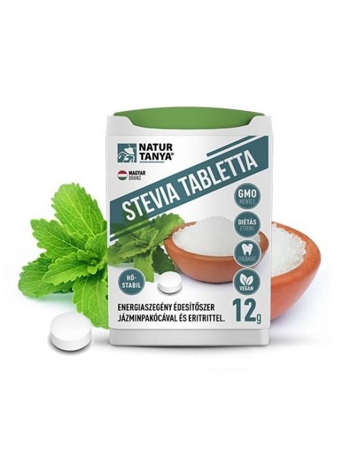 Dr. Natur - Stevia tabletta (Édesfű, Jázminpakóca) 200 db 
