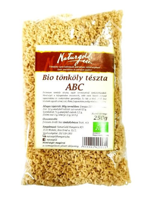 Naturgold Bio Tönköly Tészta Abc 250 g