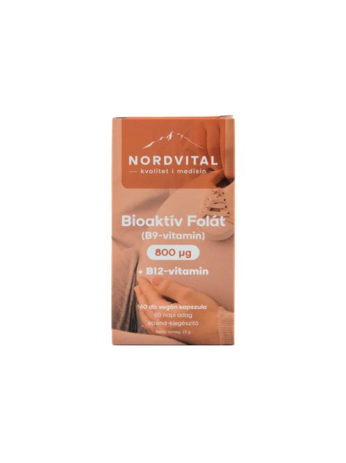 Nordvital B9(folát)-vitamin 800 mcg 60 db kapszula 