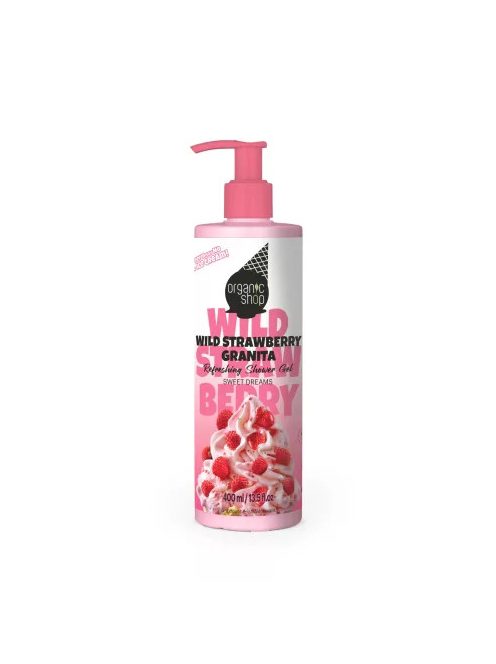 Organic Shop “Erdei szamócás Granita” Frissítő tusfürdő gél 400ml