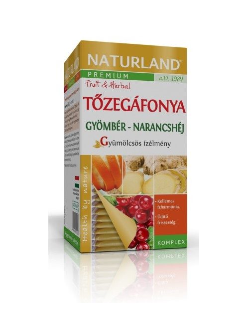 Naturland Tea Tőzegáfonya-Gyömbér-Narancshéj 20 filter