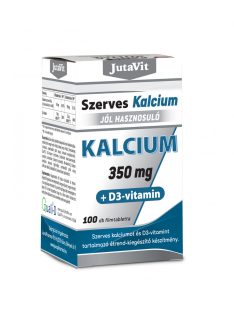 Jutavit szerves kalcium 350mg+d3 vitamin tabletta 100 db