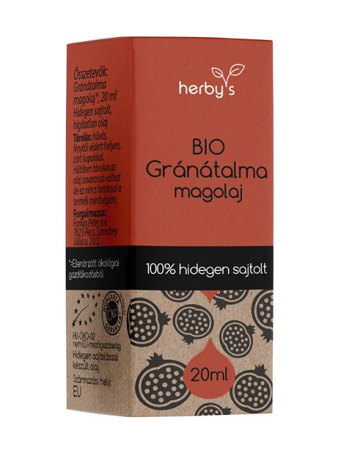 Herby's Bio gránátalma magolaj hidegen sajtolt 20 ml