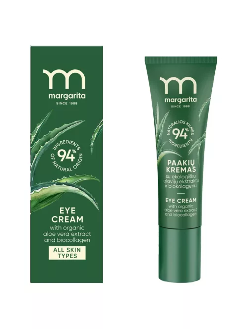 Margarita Szemkörnyékápoló krém Bio aloevera-kivonattal és Biokollagénnel 15ml