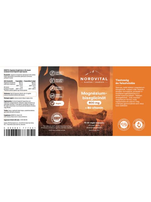 Nordvital Magnézium-biszglicinát 90 db kapszula 