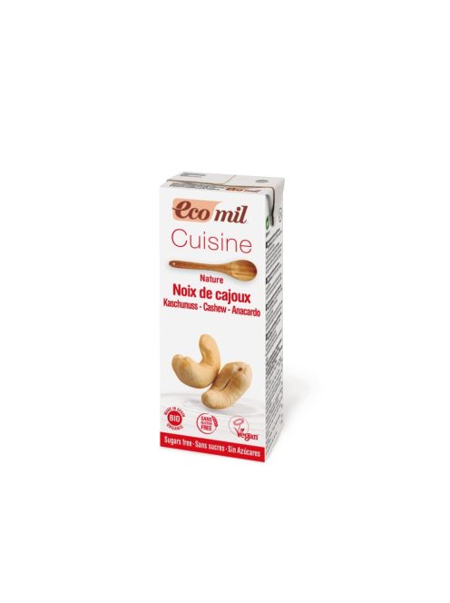 EcoMil Bio Növényi tejszín kesudióból cukormentes 200 ml