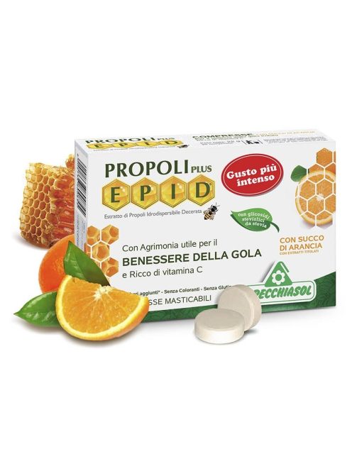Specchiasol Cukormentes Propolisz szopogatós tabletta narancsos íz - EPID szabadalommal, 600 mg-os kivonat. 20 db
