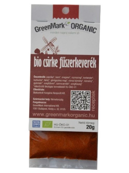 Greenmark Bio Fűszerkeverékek - Csirke 20 g