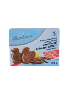   Barbara Vanilia Krémmel Töltött Keksz Étcsokoládé 150 g