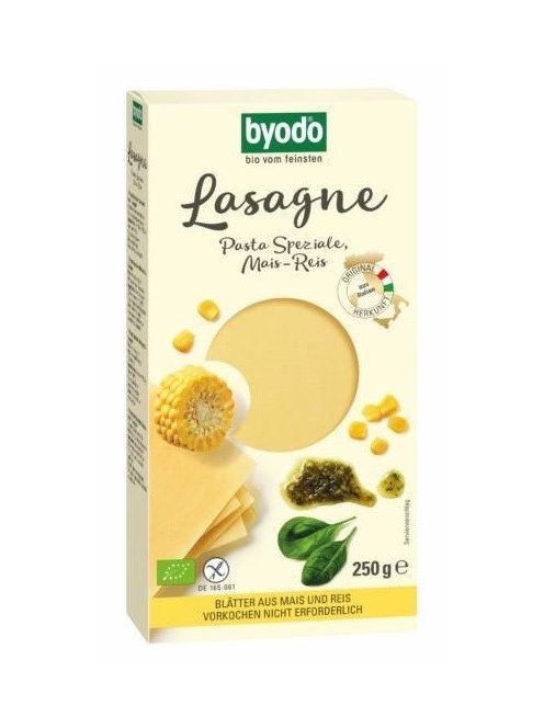 Byodo Bio Lasagne, kukorica- és rizstészta - gluténmentes 250 g 