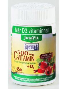 Jutavit C-Vitamin + D3 + Cink 500 mg tabletta 45 db