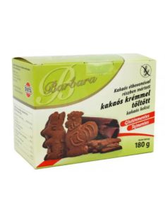   Barbara gluténmentes kakaós keksz kakaós töltelékkel étbevonatos 150 g