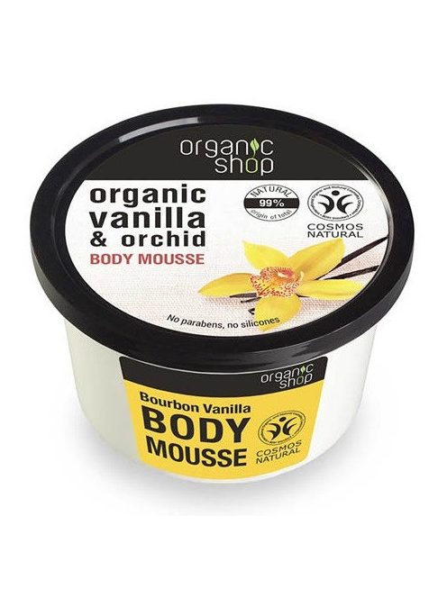 Organic Shop Testápoló mousse Bourbon vanília 250 ml