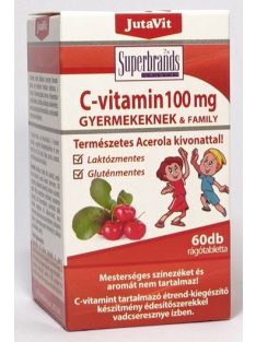   Jutavit c-vitamin 100 mg gyerek és family acerola kivonattal 60 db