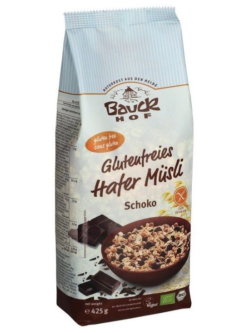 Bauckhof Bio csokoládés zabmüzli, gluténmentes 425 g