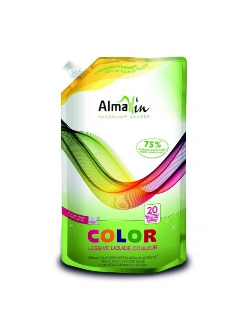 Almawin Öko Color folyékony mosószer koncentrátum színes ruhákhoz hársfavirág kivonattal 20 mosásra 1500 ml