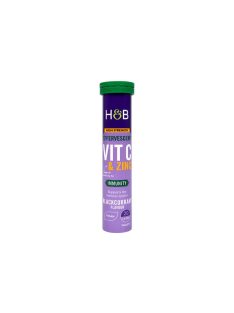 H&B C+Cink pezsgőtabletta feketeribizli 20 db 