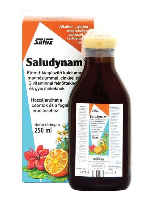 Salus Saludynam Szirup 250 ml -- készlet erejéig, a termék lejárati ideje: 2024 novembere