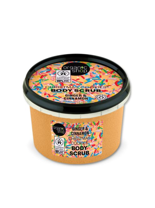 Organic Shop Karácsonyi sütis testradír gyömbérrel és fahéjjal 250ml