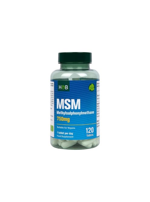 H&B MSM tabletta 750 mg 120 db 