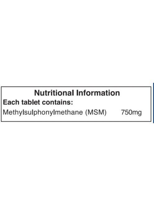 H&B MSM tabletta 750 mg 120 db 