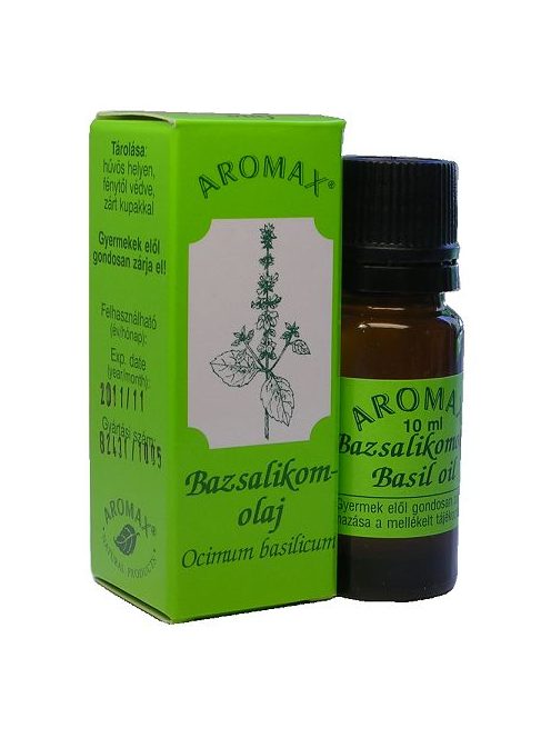 Aromax illóolaj, Bazsalikomolaj (Ocimum basilicum) 10 ml