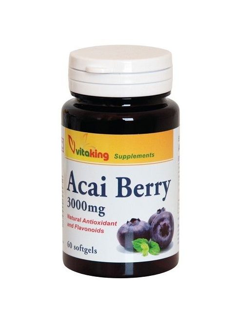 VitaKing Gyógynövények Acai Berry 3000 mg gélkapszula (VK 947) 60 db