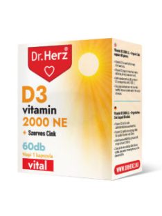 Dr. Herz d3-vitamin 2000NE+szerves cink kapszula 60 db