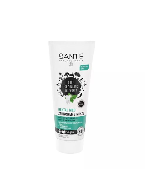 Sante Bio fogkrém, mentás fluorid nélküli fogkrém Bio 75 ml