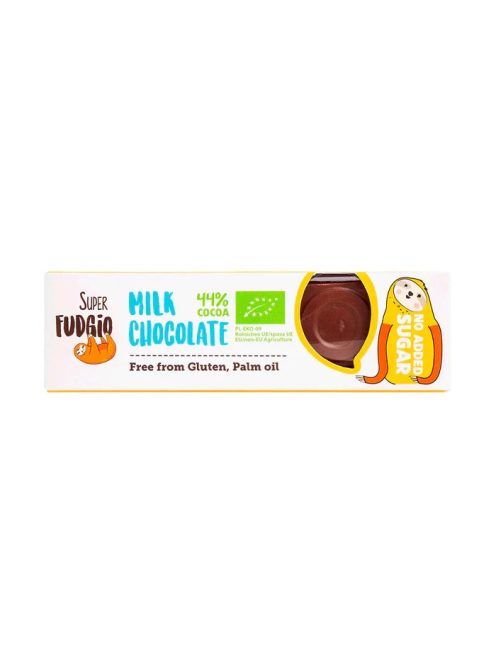 Fudgio Tejcsokoládé cukormentes Bio 40g 