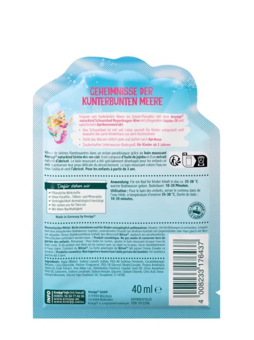 Kneipp Naturkind - Habfürdő - Szivárvány sellő 40 ml