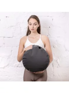   PRANA Standard huzat 36x12 cm kerek ülőpárnához - Szürke - CSAK KÜLSŐ HUZAT