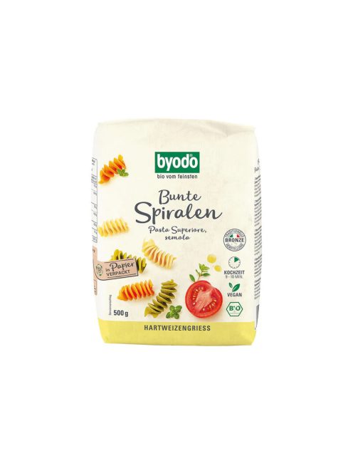 Byodo Bio Spirál, semola tészta 500g 
