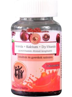   Sun Moon acerola+kalcium+d3-vitamin étrend-kiegészítő gumivitamin 30 db